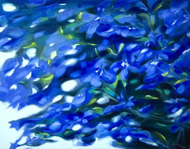 The blue